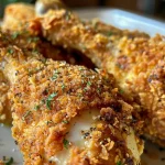 Imagen de pollo casero, con una corteza crujiente y carne jugosa visible.