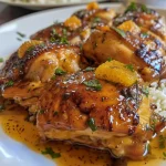 Primer plano de pollo tierno cubierto con salsa de cilantro.