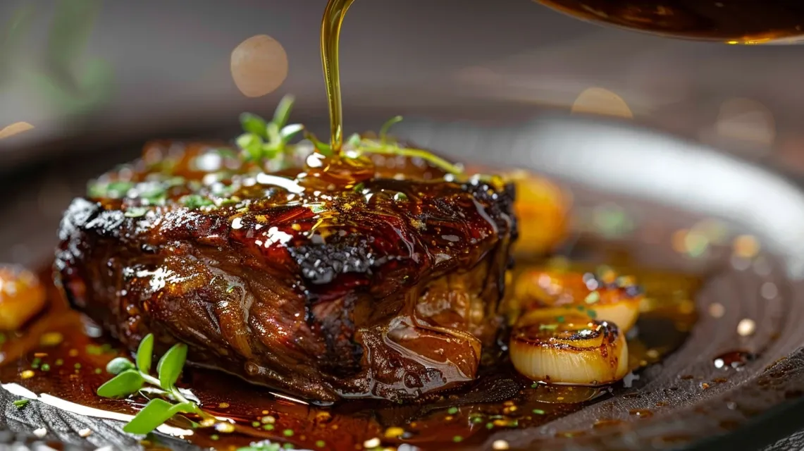 Appetizing Pollo Mostaza Miel ready to be served.