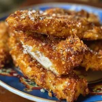 Detalle de Fingers de pollo recién fritos, crujientes por fuera.