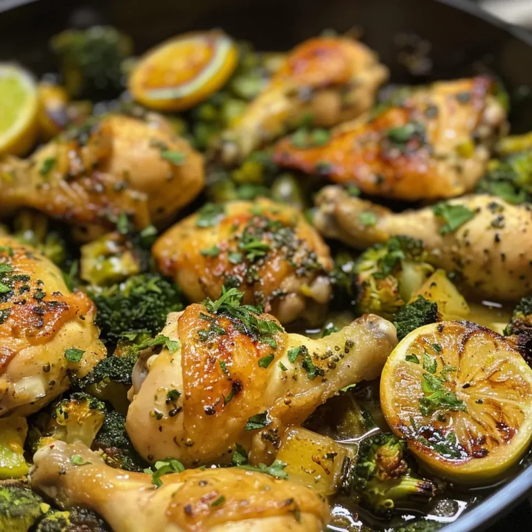Detalle de Pollo al sartén con limón en un plato colorido, listo para servir.