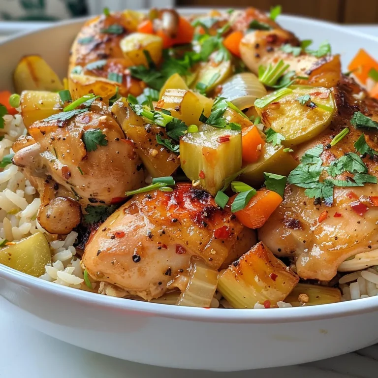Tiras de pollo y verduras coloridas dispuestas de manera apetecible en un plato.