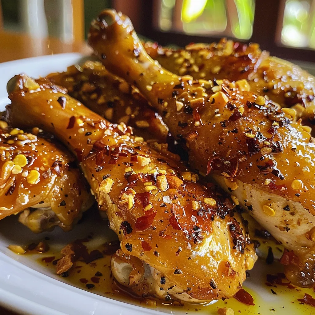 Tiras de pollo al horno en un plato, con ingredientes frescos alrededor.